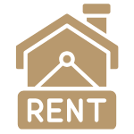 Rent and lease premium property icon